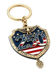 250 Anniversary Keychain